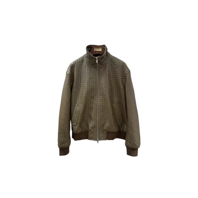 BOTTEGA VENETA INTRECCIATO LEATHER BLOUSON 811525